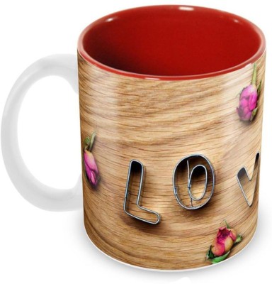 

VAMSUM LOVE Ceramic Mug(350 ml), Multicolor