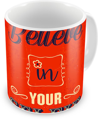 

Mukesh Handicrafts MHMG0062 Ceramic Mug(325 ml), Multicolor