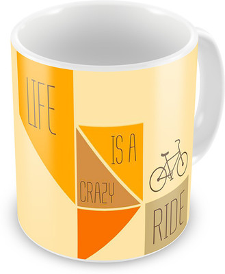 

Mukesh Handicrafts MHMG0061 Ceramic Mug(325 ml), Multicolor