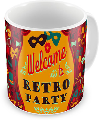 

Mukesh Handicrafts MHMG0056 Ceramic Mug(325 ml), Multicolor
