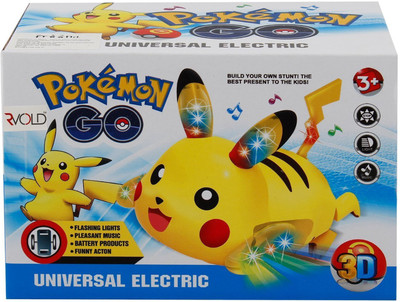 

SuperToy Moving PokeMon Toy with 3D Flashing Lights and Music(Multicolor)