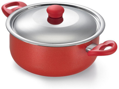 

Prestige Omega Gold Series Sauce Sauce Pan 24 cm diameter with Lid(Aluminium, Non-stick), Orange