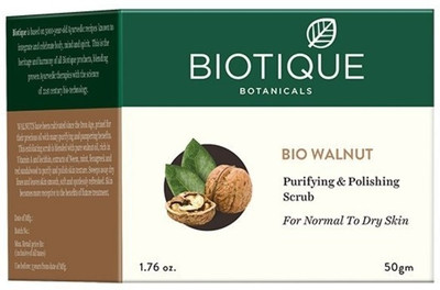 

Biotique Bio Walnut Purifying & Polishing Scrub For Normal To Dry Skin Scrub(50 g)