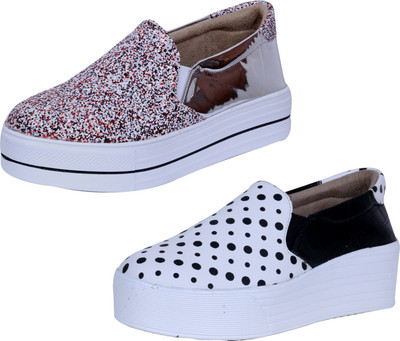 

IndiWeaves Sneakers For Women(Multicolor, White