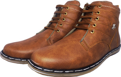 

TOIZ MEN BROWN CASUAL BOOT SHOES Casuals For Men(Brown