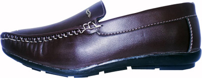 

TOIZ MEN DARK BROWN LOAFER CASUAL SHOES Loafers For Men(Brown