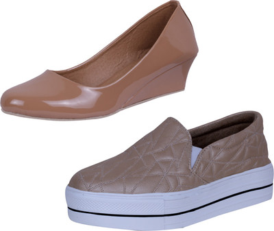 

IndiWeaves Sneakers For Women(Brown, Beige
