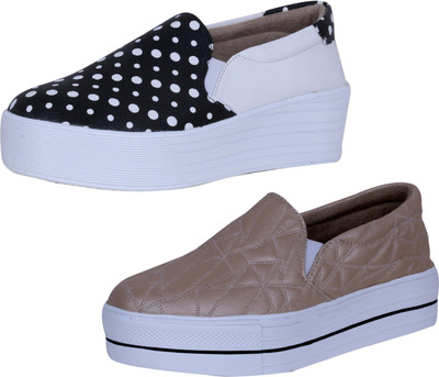 

IndiWeaves Sneakers For Women(White, Black, Beige