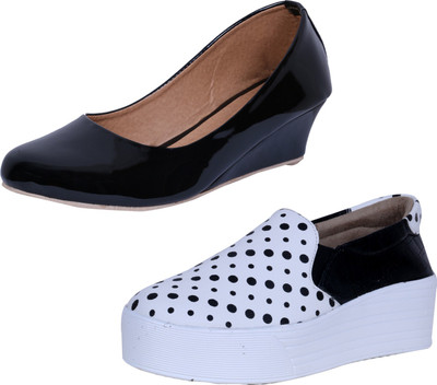 

IndiWeaves Sneakers For Women(Black, White