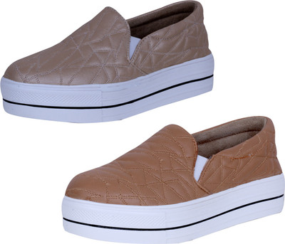 

IndiWeaves Sneakers For Women(Beige, Brown