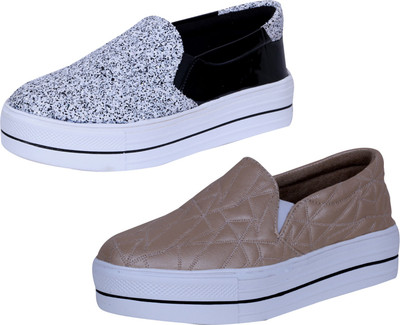 

IndiWeaves Sneakers For Women(White, Black, Beige