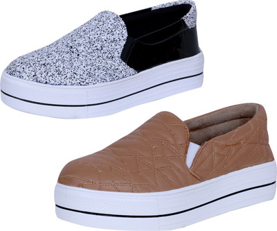 

IndiWeaves Sneakers For Women(White, Black, Brown