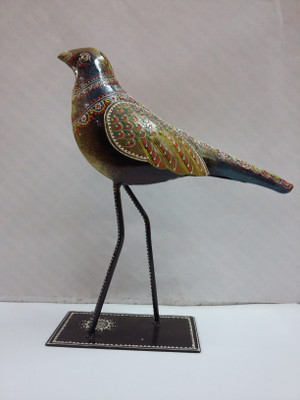 

VedasExports BIg Bird Decorative Showpiece - 30 cm(Iron, Multicolor)