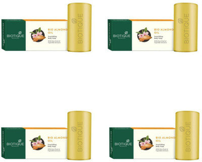 

Biotique Bio Almond Oil Nourishing Body Soap (Pack 4)(150 g, Pack of 4)