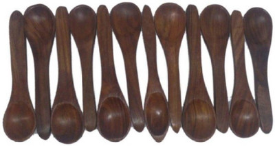 

VAS Collection Home Spoon Disposable Wooden Wooden Spoon Set(Pack of 12)