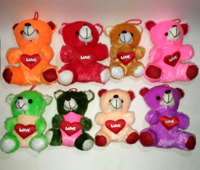 

COST TO COST Love Teddy pack of 8 Multicolor - 6 inch(Multicolor)