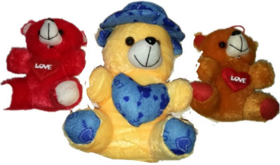 

COST TO COST Yellow Teddy with small love Teddy combo - 12 inch(Yellow)