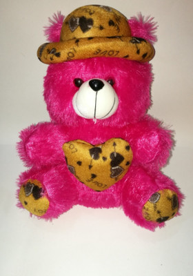 

COST TO COST Pink multicolor cap teddy - 12 inch(Pink)