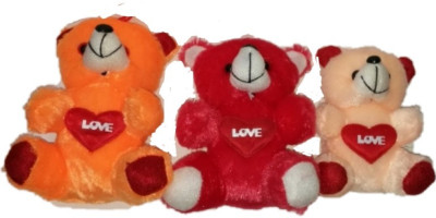 

COST TO COST Love Teddy pack of 3 - 7 inch(Multicolor)