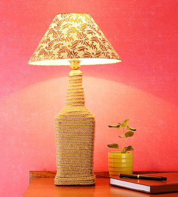 

DEPLO HOME Brown-Gold Table Lamp(45 cm, Brown)