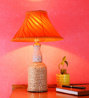 

DEPLO HOME Brown-Orange Table Lamp(41 cm, Brown)