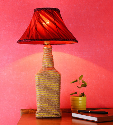 

DEPLO HOME Brown-Maroon Table Lamp(45 cm, Brown)