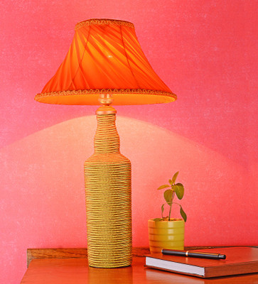 

DEPLO HOME Gold-Orange Table Lamp(45 cm, Gold)