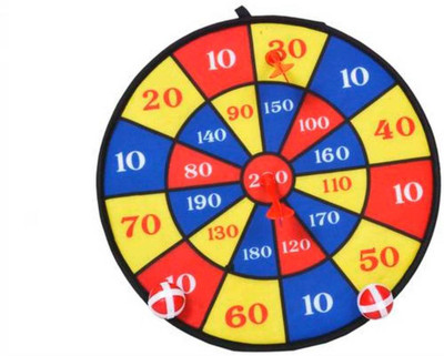 

TEENA EXPORTS AND IMPORTS TEENA'S Soft Lawn Foam Target Toss Darts Board Suction Sticky Ball Toy AND DART(Multicolor)
