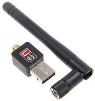 

TECHON USB WiFi Dongle Wireless Adapter 300 M LAN Card 802.11 USB Adapter(Black)