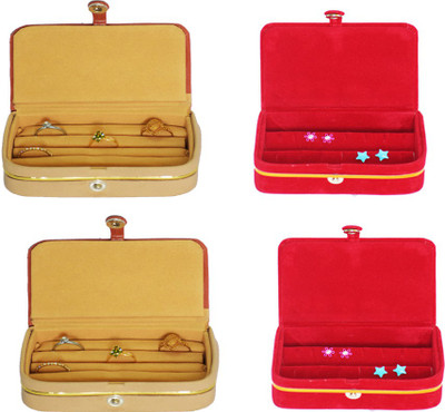 

Aadhya Combo Of Ring & Earring Box Pack of 4 Vanity Box(Multicolor)