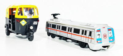 

Jack Royal Metro and Auto (Pull Back toy Set of 2) (Grey,Black)(Grey, Black)