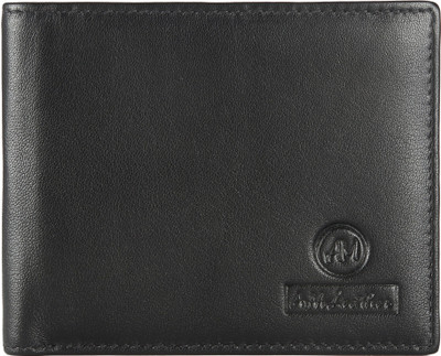 

Am Leather Men Black Genuine Leather Wallet(4 Card Slots)