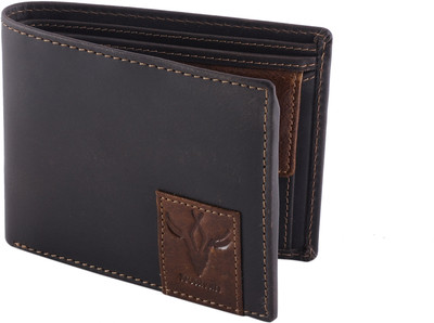 

Krosshorn Men Brown Genuine Leather Wallet(6 Card Slots), Grey