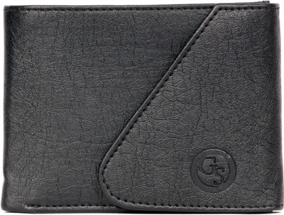 

GS Men Black Artificial Leather Wallet(5 Card Slots)