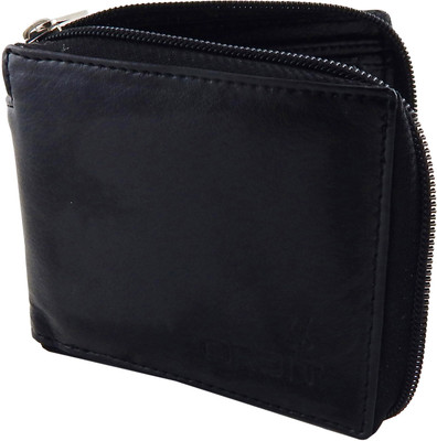 

Orbit Men Black Genuine Leather, Fabric Wallet(4 Card Slots)