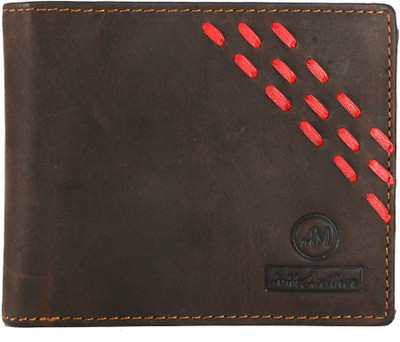 

Am Leather Men Brown Genuine Leather Wallet(10 Card Slots)