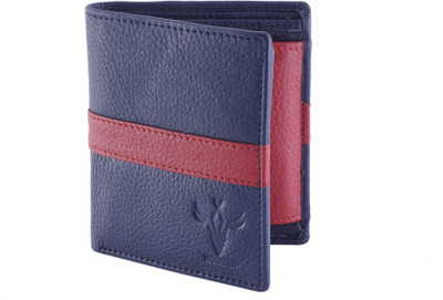 

Krosshorn Men Casual Blue, Pink Genuine Leather Wallet(6 Card Slots)