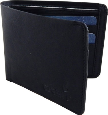 

Orbit Men Black Genuine Leather, Fabric Wallet(3 Card Slots)