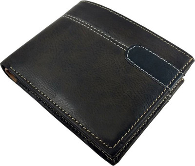 

Oaks Wood Boys Black Genuine Leather Wallet(5 Card Slots)
