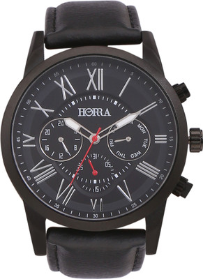 

Horra PB817MLBK59 Corona Series Black Dial Analog Watch - For Men