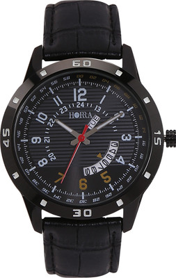 

Horra PB817MLBK48 Corona Series Black Dial Analog Watch - For Men