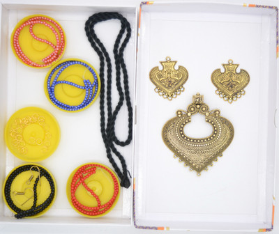 

ecaart Alloy Dull Gold Necklace Making kit