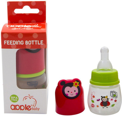 

Apple Baby Feeding Bottle - 60 ml(Red with Green)