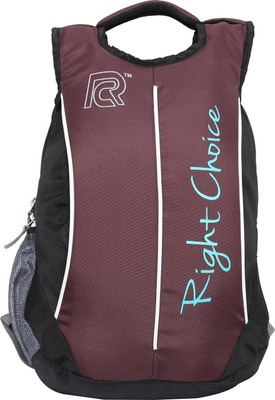 

Right Choice (2219) black purple stylish college bags boy & girl 20 L Backpack(Black, Purple)