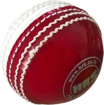 

HRS Poly Stitched Ball Cricket Leather Ball(Pack of 1, White, Red)