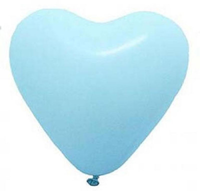 

Balloonistics Solid Light Blue Heart Balloon Balloon(Blue, Pack of 50)