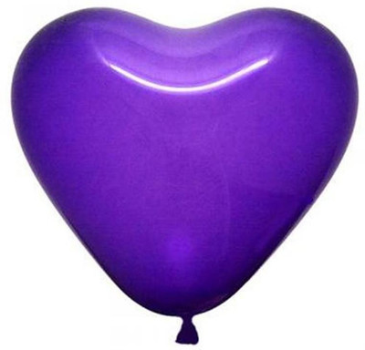 

Balloonistics Solid Purple Heart Balloon Balloon(Purple, Pack of 50)
