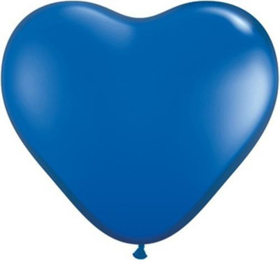 

Balloonistics Solid Blue Heart Balloon Balloon(Blue, Pack of 50)