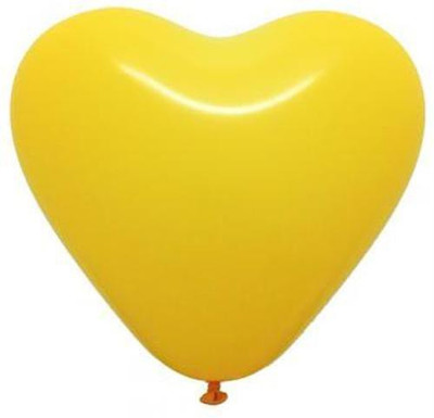 

Balloonistics Solid Yellow Heart Balloon Balloon(Yellow, Pack of 50)