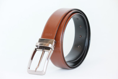 

UberClan Men Formal Black, Brown Genuine Leather Reversible Belt